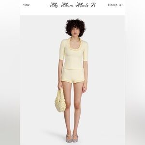 My Mum Made It Ruffle Beach Top and Shorts Set